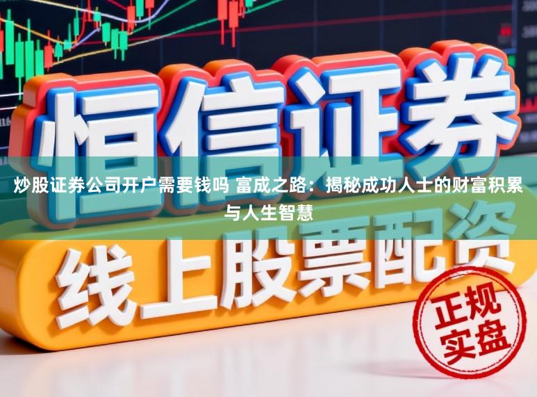 炒股证券公司开户需要钱吗 富成之路：揭秘成功人士的财富积累与人生智慧